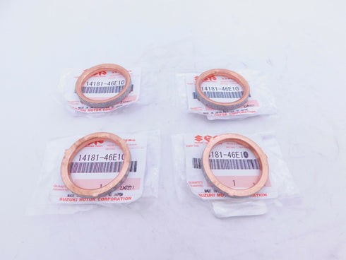 GENUINE SUZUKI OEM   GSXR 600 750 1000  OEM EXHAUST GASKETS 4 PACK (SEE FITMENT)